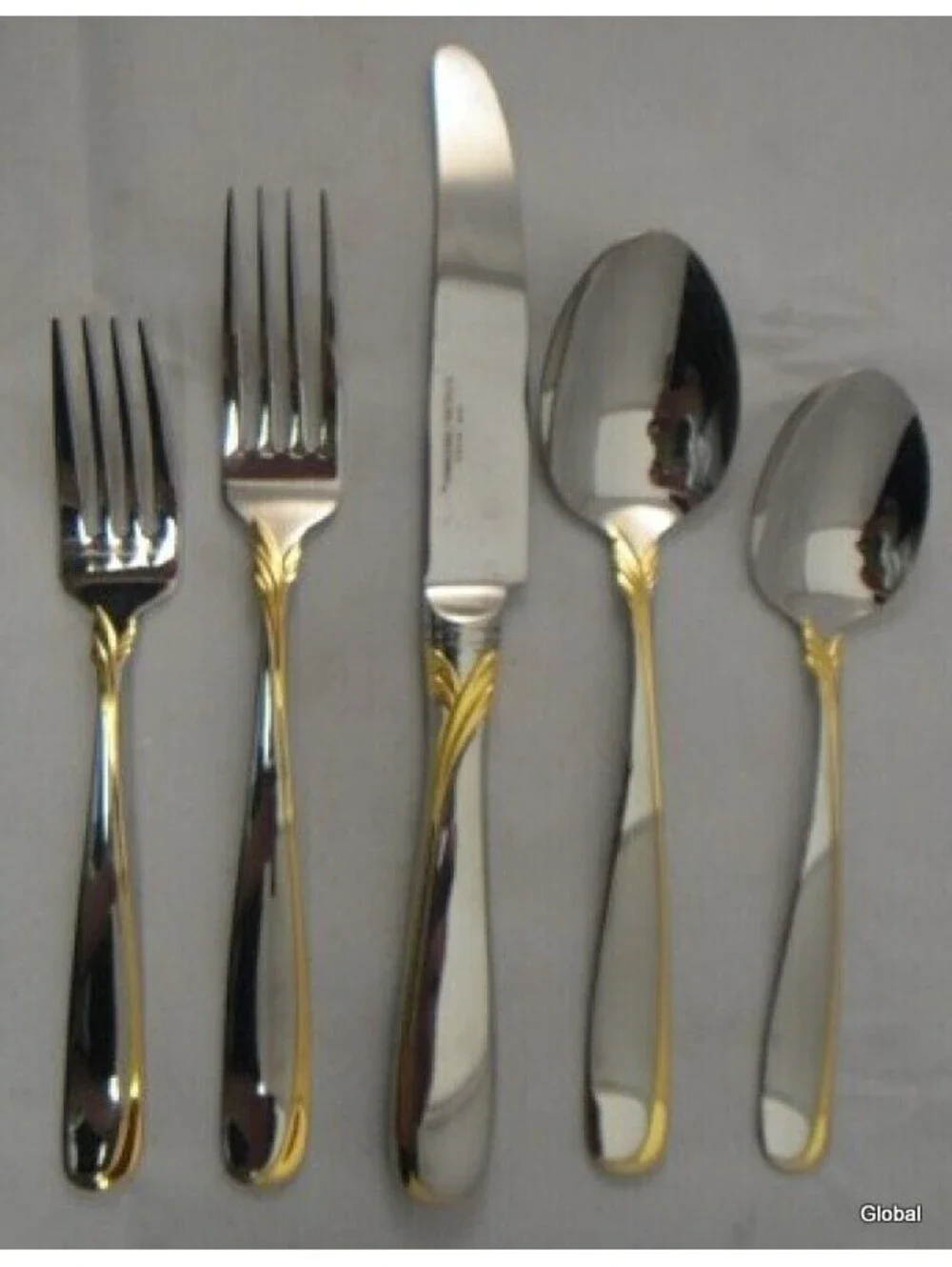 New Rare Yamazaki Affair Gold Accent 5 pc place setting JAPAN
